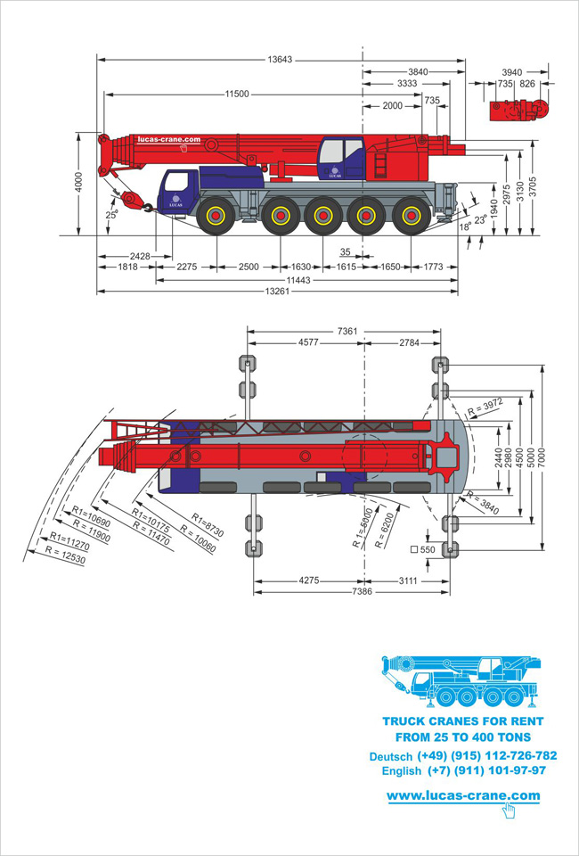 demag 100 ton crane load chart